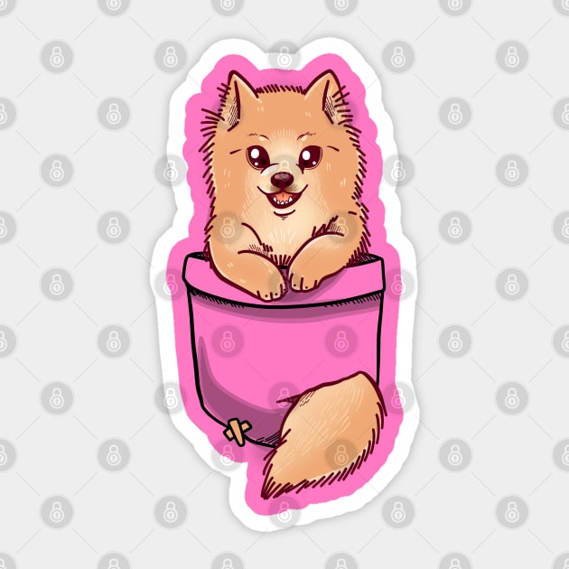 Pocket Cute Pomeranian Sticker by TechraPockets